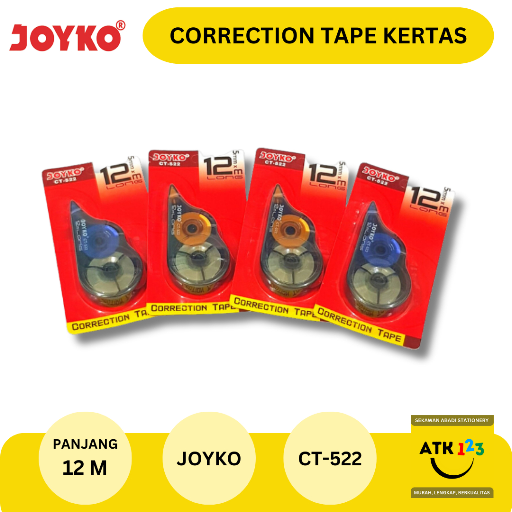 Correction Tape / Stipo Kertas Joyko CT-522