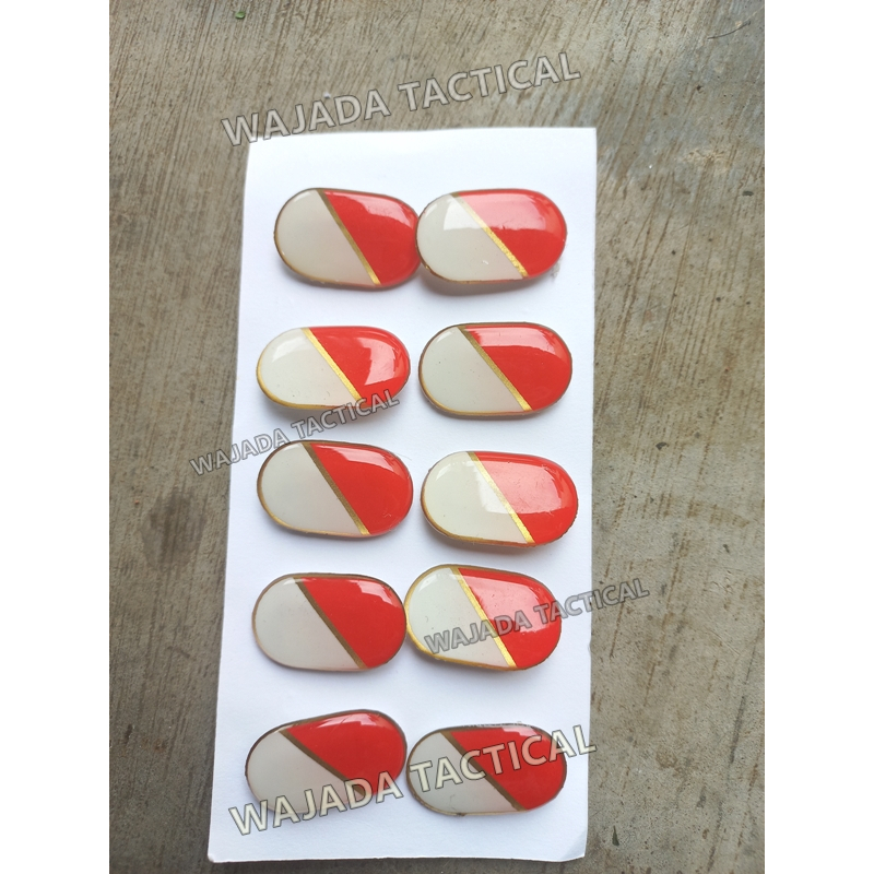 Bros Bendera Merah Putih Bahan Fiber Pin Bendera