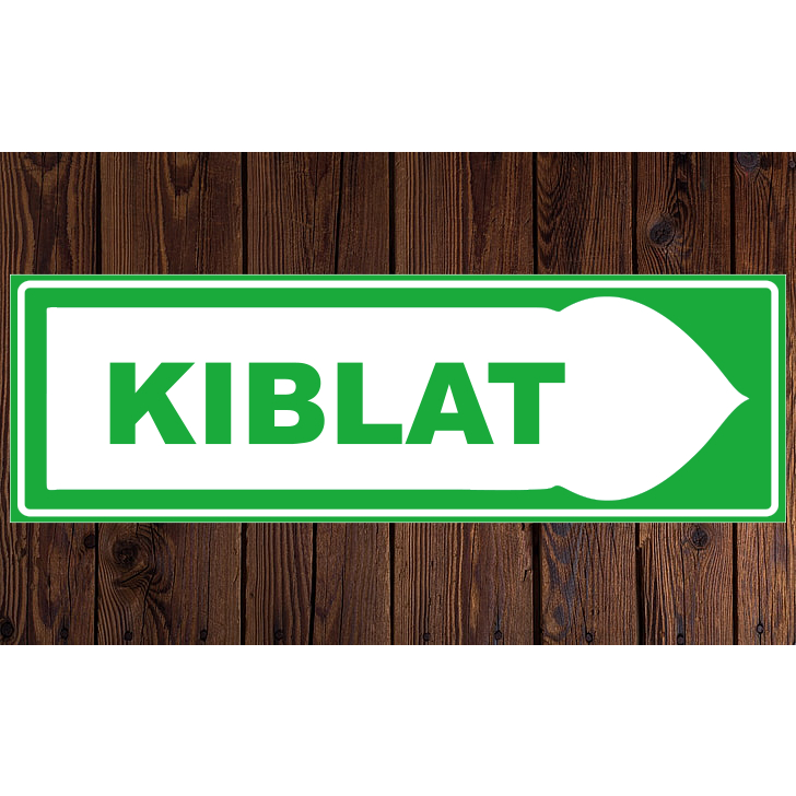 

stiker kiblat 25x8cm
