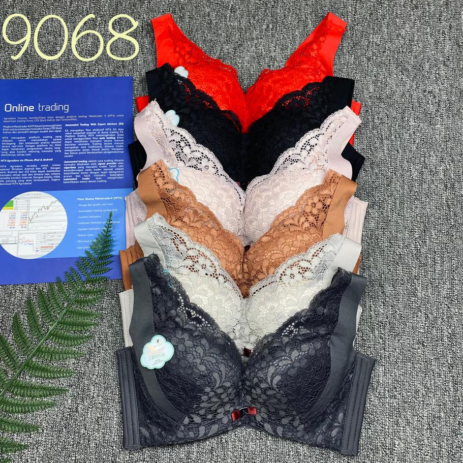 BRA / BH WANITA 9068 KAWAT BUSA TEBAL SIZE 34-40 KAIT 4 PAKAIAN DALAM WANITA BAHAN IMPORT