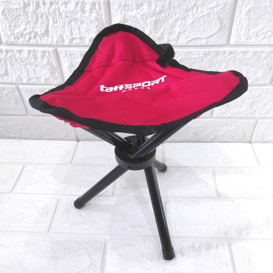 Kursi Lipat Bangku Mancing Camping Kemah Kotak Segitiga Portable Folding Chair