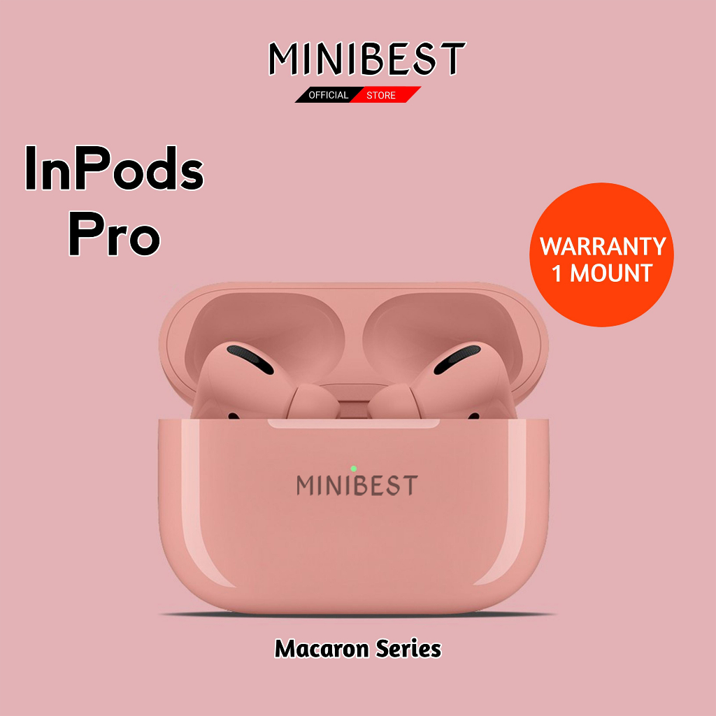 MINIBEST Inpods 13/3 Pro Pink Headset Bluetooth TWS IOS & Android