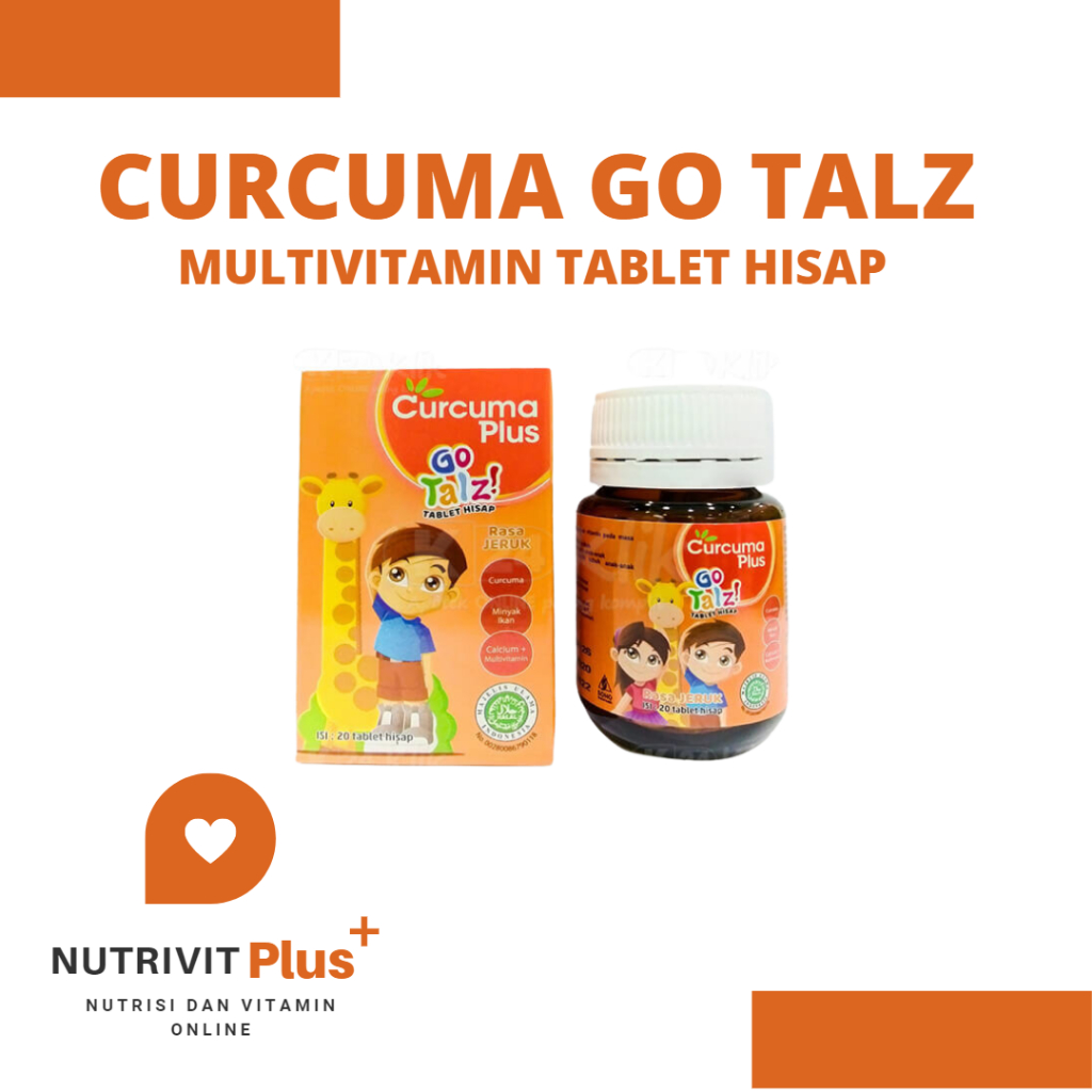 Curcuma Plus Go Talz Rasa Jeruk 20 Tablet