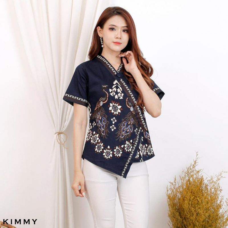 KIMMY TOP STANDAR &amp; JUMBO - Atasan Batik Wanita Blouse Wanita