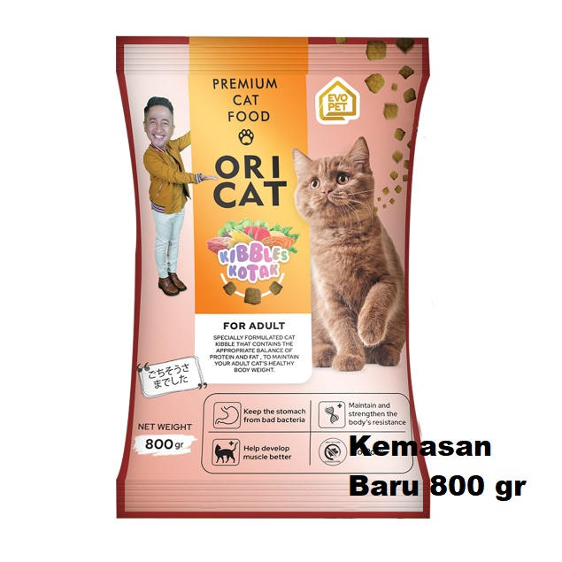 Makanan kucing/Ori Cat Adult Cat Food/ 800 Gram Ikan