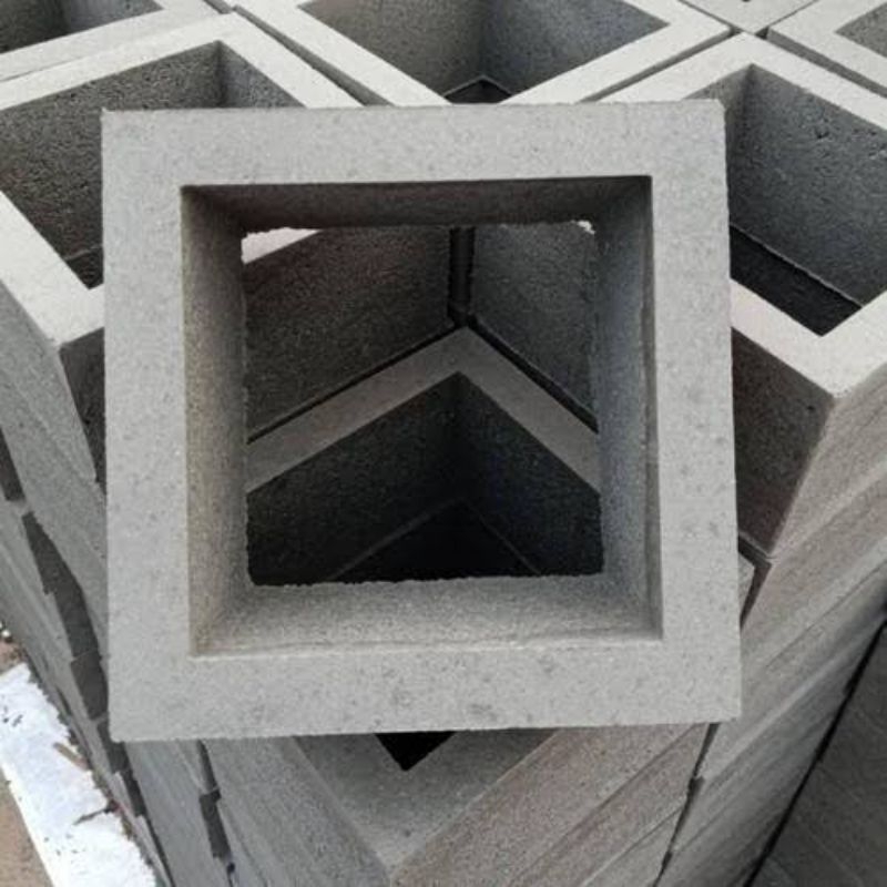 Roster beton, roster minimalis, roster lubang angin kotak polos