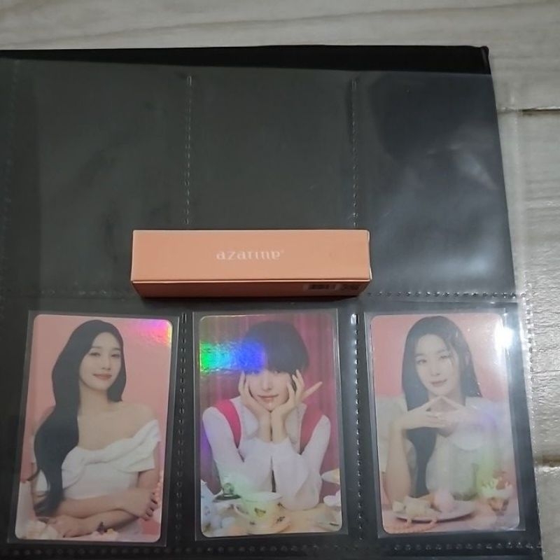 Red velvet seulgi wendy joy azarine lippie tinted cake pc photocard with 1 liptint