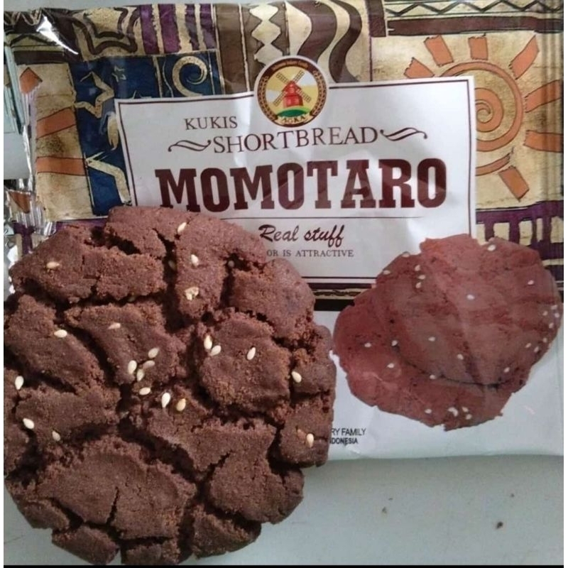 MOMOTARO COOKIES ORI &amp; COKLAT KEMASAN BARU TIDAK MUDAH PATAH SATUAN