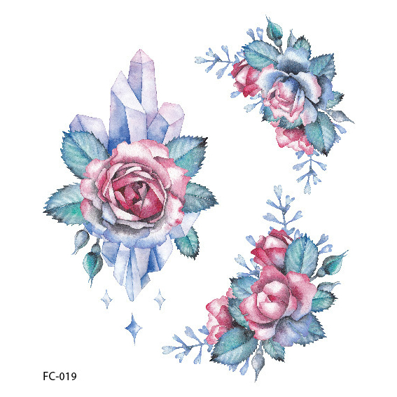 CSP151 – Water Tattoo Fairy Tale Butterfly Flower Temporer Cosplay Instan