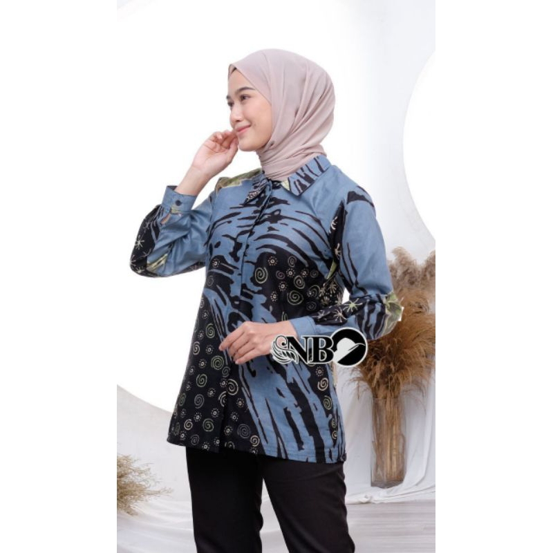 Batik Wanita Modern Size M, L, XL, XXL