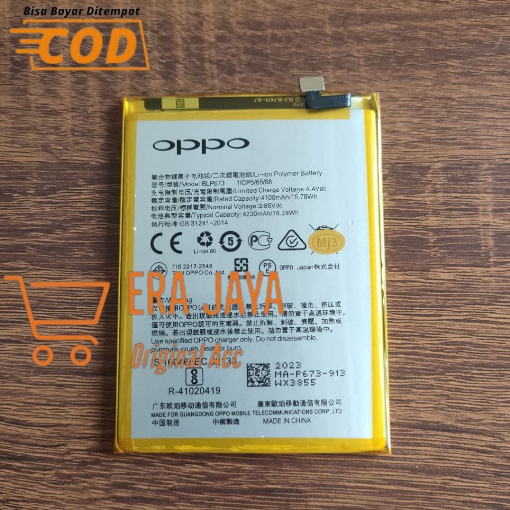 OPPO A31 - Baterai Batre Opo A31 CPH2015 CPH2073 CPH2081 CPH2029 CPH2031 BLP673 Batrei Battery Tanam