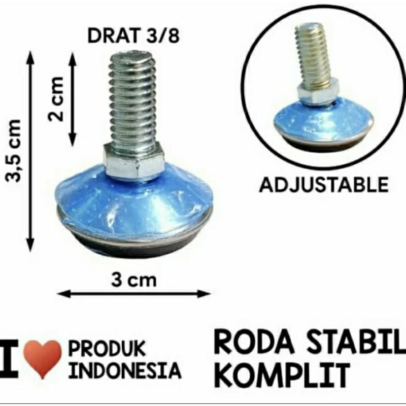 Kaki meja Adjuster Polos / Kaki stabil kursi / Kaki adjustable