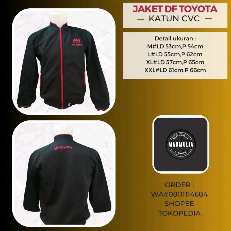 JAKET DF TOYOTA LIS MERAH