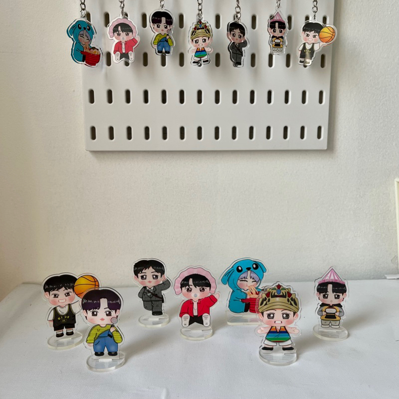 [PO] KEYCHAIN STANDEE B*T*S PLAYGROUND BOCIL LUCU AR*MY BANG*Tan BT*21