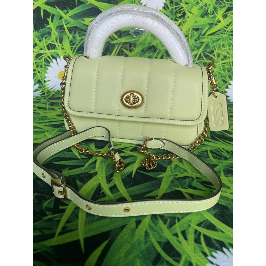 TAS WANITA COACH TURNLOCK CLUTCH 20 WITH QUILTING 3845 5279 4690 c3845 c5279 c4690