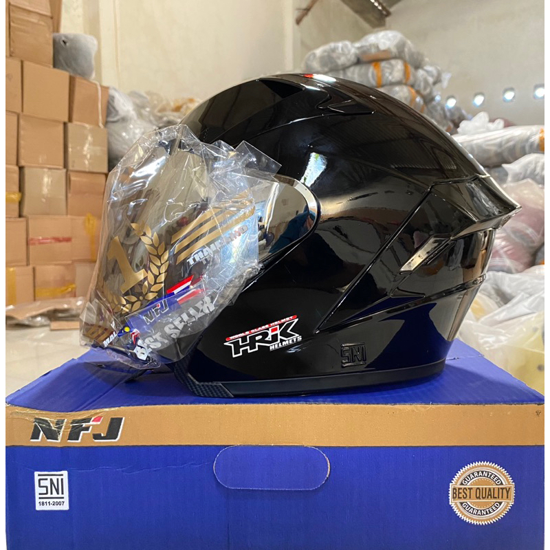 Helm HRK ULTRON Helm Half Face Visor Venom Silver