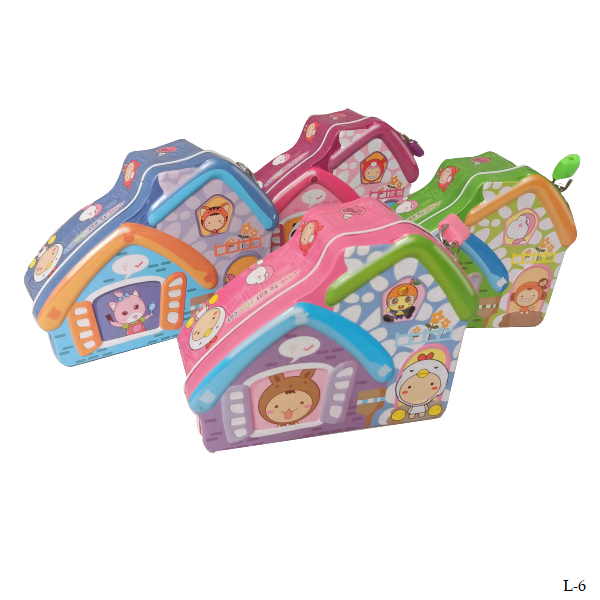 Celengan Rumah dengan Kunci & Gembok no. L-6 - Souvenir Ultah Anak Piggy Bank