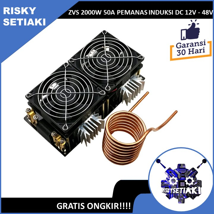 ZVS 2000W 50A PEMANAS INDUKSI DC 12V - 48V INDUCTION HEATER