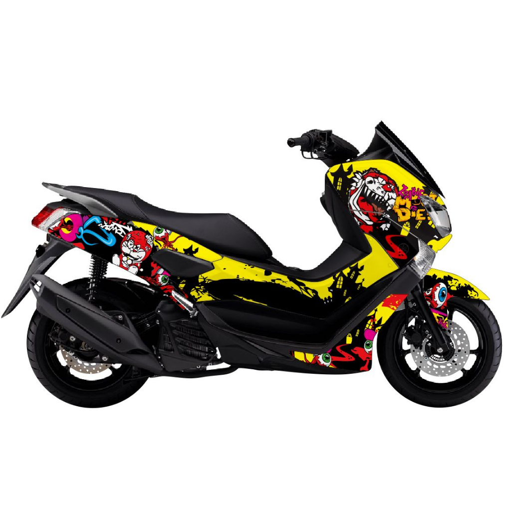 Decal Nmax Full body - Stiker motor N Max OLD 2015 2016 2017 2018 2019 Doraemon Zombie