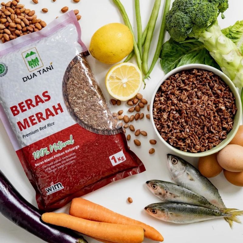 DUA TANI Beras Merah 2 Kg │ Red Rice