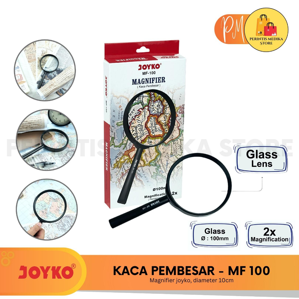 

Joyko Kaca Pembesar MF 100 l Magnifier Diameter 10cm l Magnifying l Lup