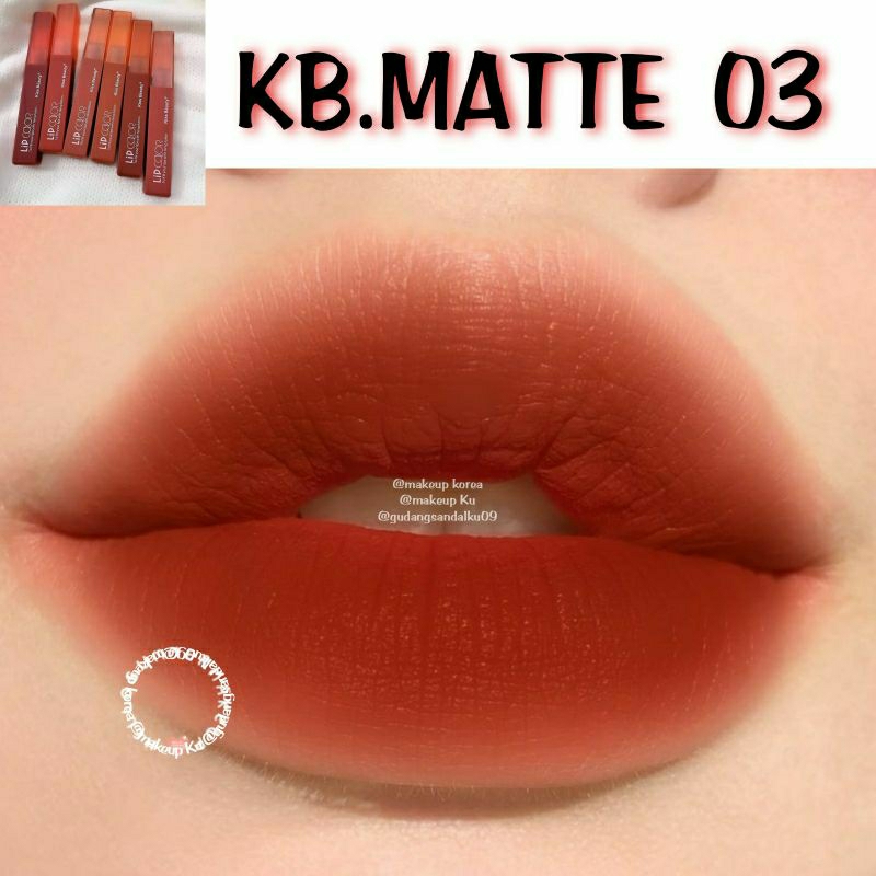 LIPSTIK WATERPROOF - LIPGLOS - LIPSTIK TAHAN LAMA DAN RINGAN - LML 1044-KB.MATTE 03