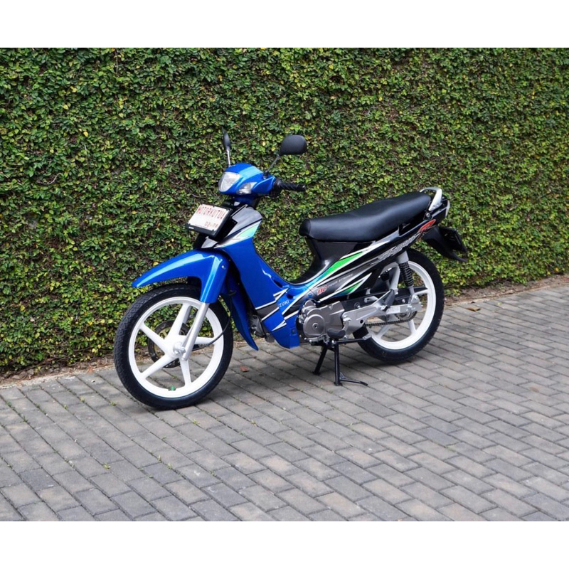 STIKER STRIPING SHOGUN 110 R 2001 BIRU HITAM