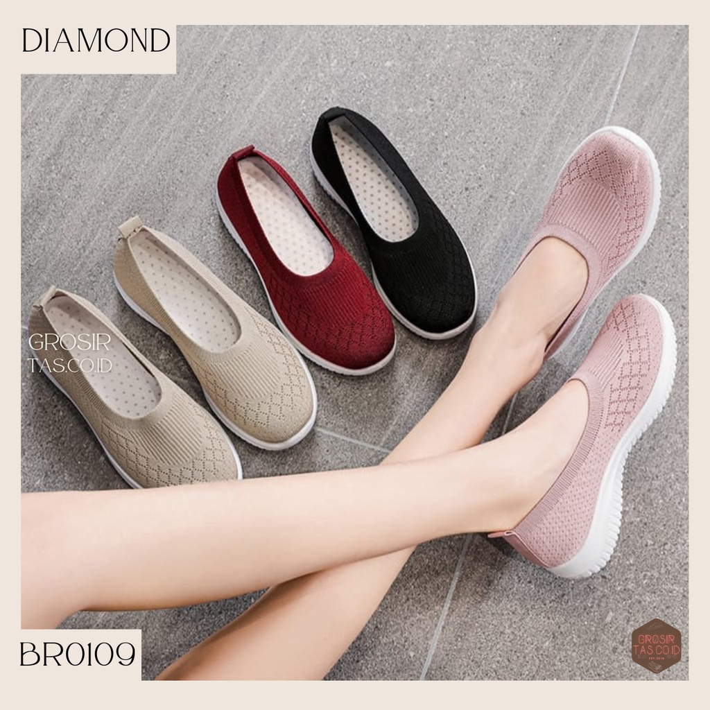 GROSIRTAS LV0109 Sepatu Slip On Wanita Import Sepatu Sport Slip On Fashion Sport Shoes Wanita Korean