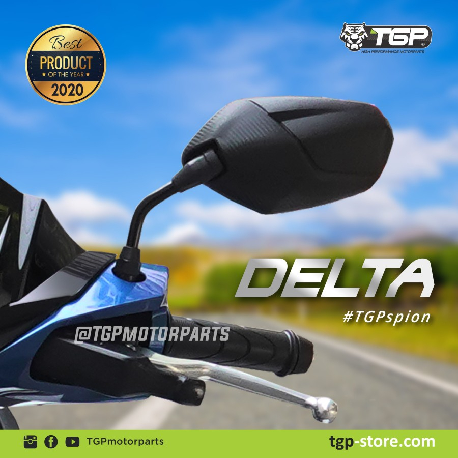 Spion Motor Delta Honda Yamaha TGP Beat FI Vario 125 150 PCX Variasi - honda, TANGKAI PANJANG BAYAR DI TEMPAT