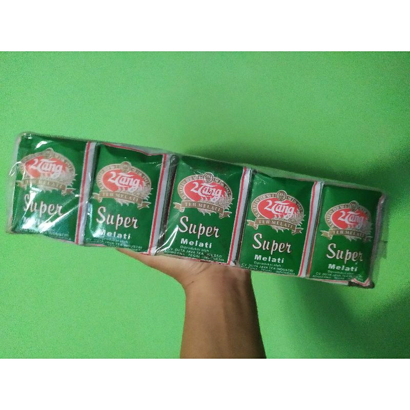 

jasmine tea super/teh 2tang melati seslop/teh tubruk melati 2tang hijau/teh 2tang melati super 10*40gr