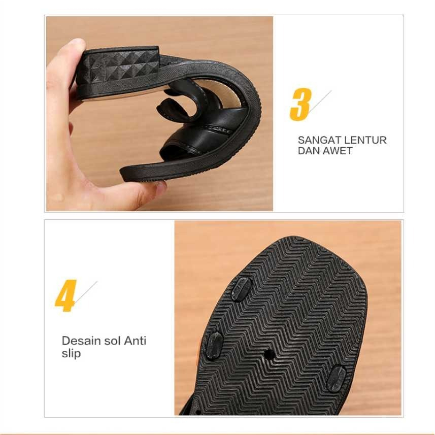 713-6 Sandal Slop Wanita Wedges Calatrava Selop Cewek Import