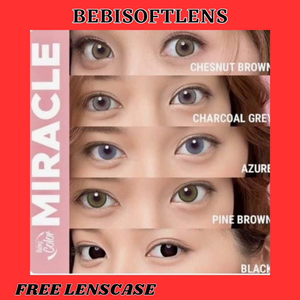 Softlens Living Color Miracle DIA 14.20mm NORMAL &amp; MINUS BLUE  (-0.50 s/d -6.00) BB