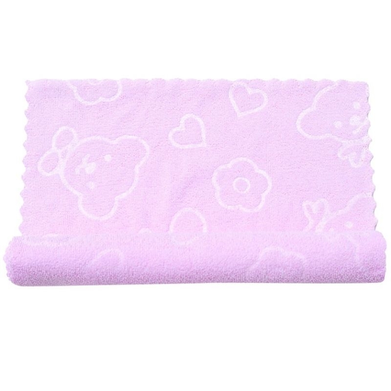 HANDUK KECIL Olahraga 30x60 dan 30x30  Untuk Muka Lembut Embos Polos Motif Beruang Microfiber Multifungsi Anduk Bayi Lembut Menyerap Bagus  Kain lap