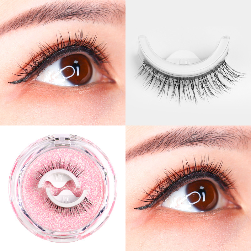 Eyelashes Extension Natural 3D Ekstensi Berperekat Yang Dapat Digunakan Kembali