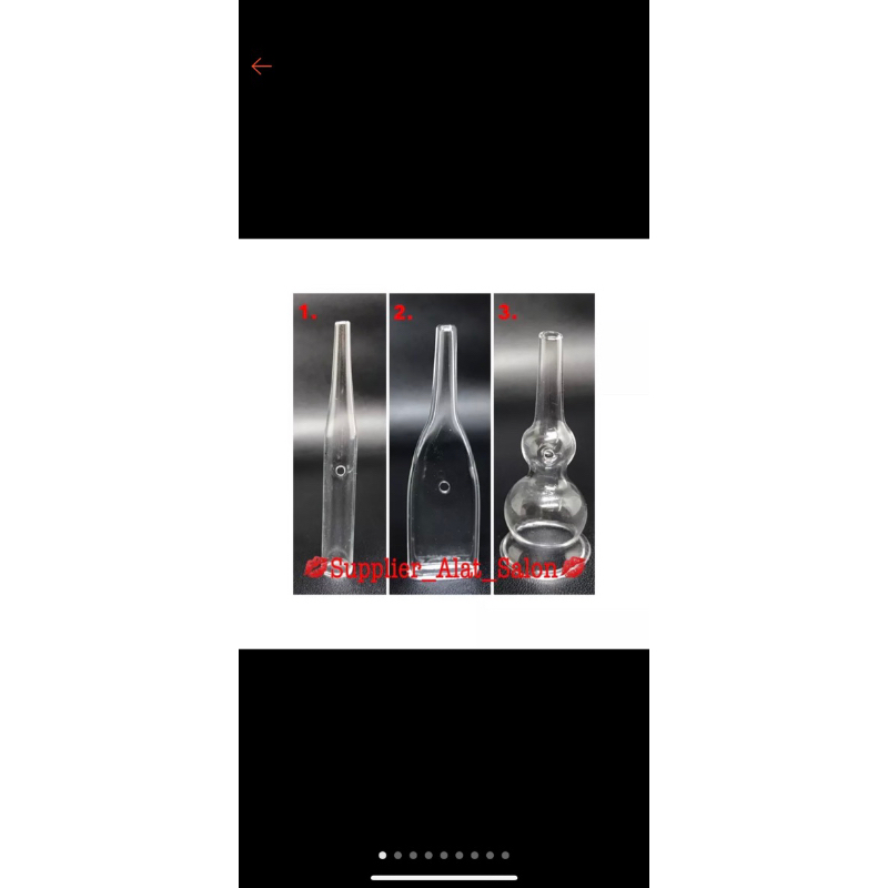 spare part vacum comedo kaca alat facial hf vacum komedo