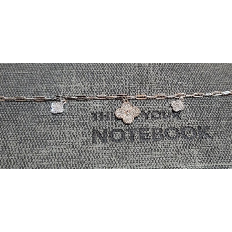 Essen rong Gelang Perak Empat Daun Semanggi gelang tangan murah/accecories/gelang silver/acc