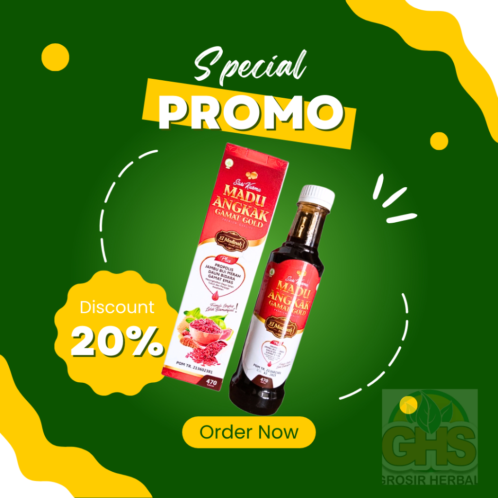 Sari Kurma Madu ANGKAK Gamat Gold ElMadinah 470gr / Madu Angkak El Madinah