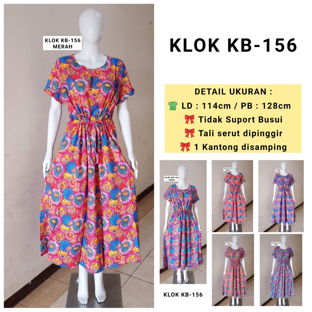 AS KLOK Daster Batik Kudamas LD 112cm - 114cm