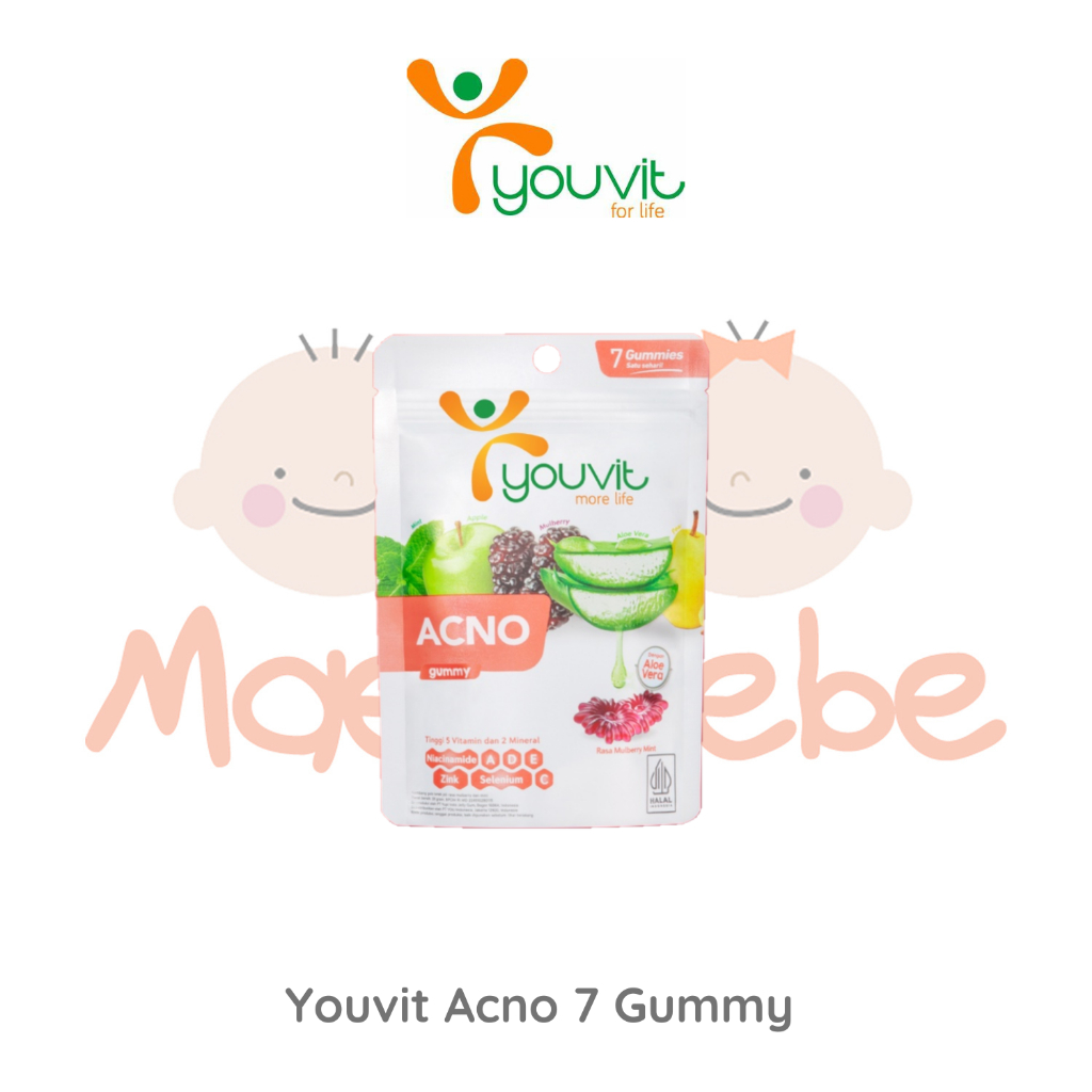 Youvit Acno Niacinamide Gummy untuk Anti Jerawat Isi 7 Pcs