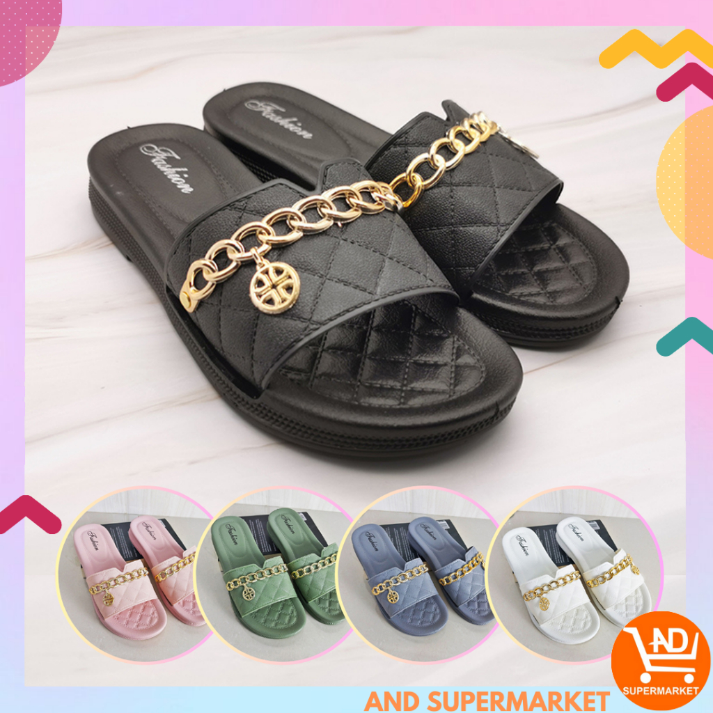 AND / COD / Sandal Slip On Wanita Import / Sandal Jalan Anak Perempuan / Slippers Wanita Kasual / Fashion Cewek Korea Murah Sandal Wanita SPT-54