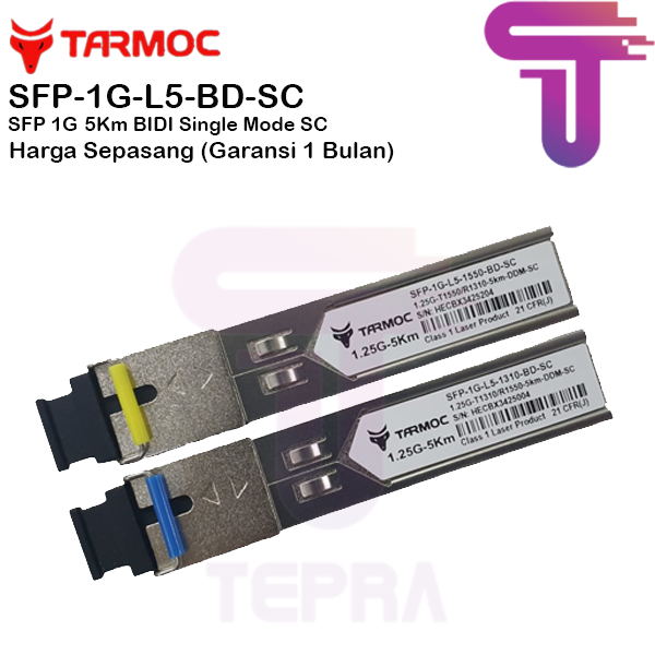 Tarmoc SFP-1G-L5-BD-SC | SFP 1G BIDI 5KM SC | SFP 1G 5KM Single mode