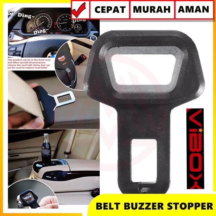 VIBOX Stop car Alarm penumpang mobil Mini tali Seat Belt Buckle Alarm Buzzer Stopper Mobil pembuka botol PROMO SEN