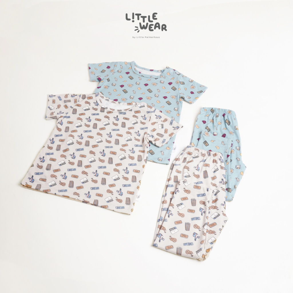 [TOMS] LITTLE PALMERHAUS (1stel) LITTLE WEAR Attire Set ( Baju Pendek + Celana Panjang )