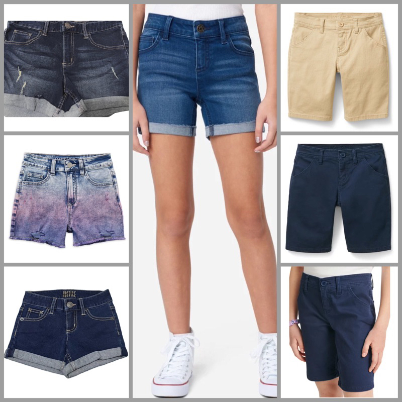 Justice celana pendek anak perempuan 6y-18y