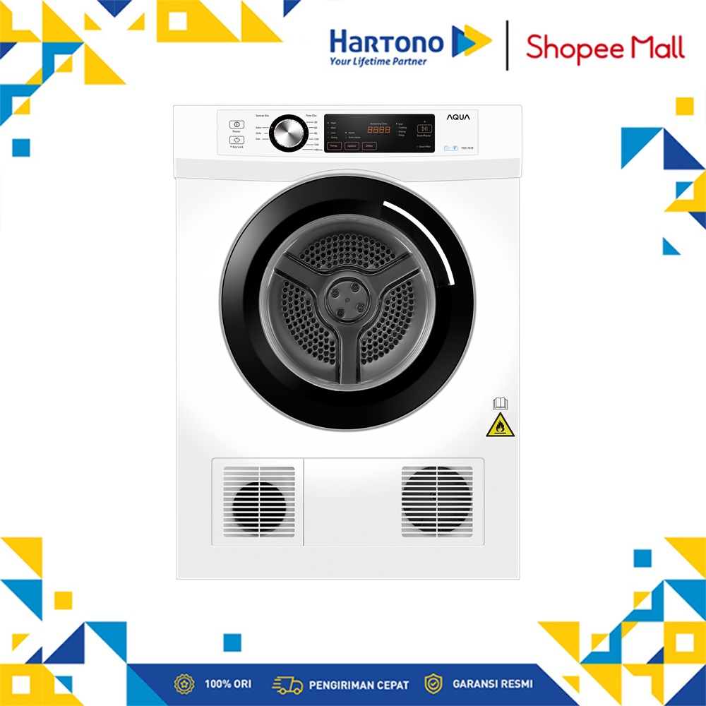 AQUA 7 Kg Mesin Pengering Pakaian Vented Dryer FQV-701E