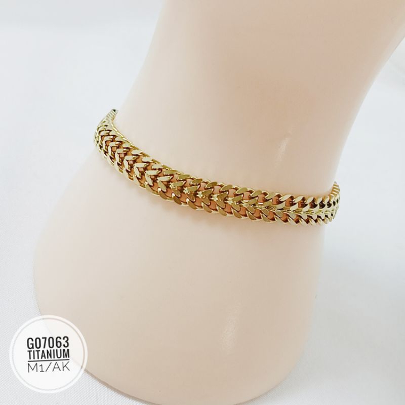 Gelang / Kalung Titanium tikar gold G07063