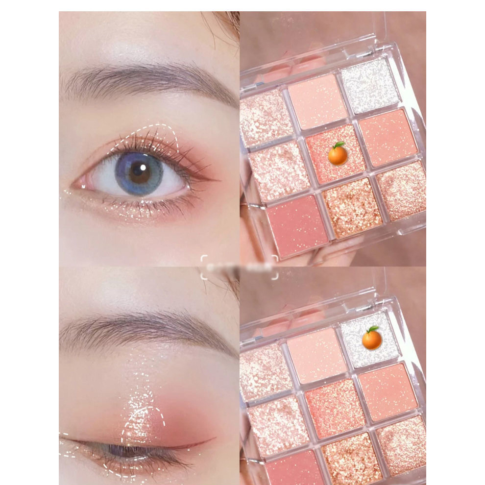 Eyeshadow Glitter Matte Eyeshadow 9 Warna Eyeshadow Palette ORIGINAL Beauty make up korea