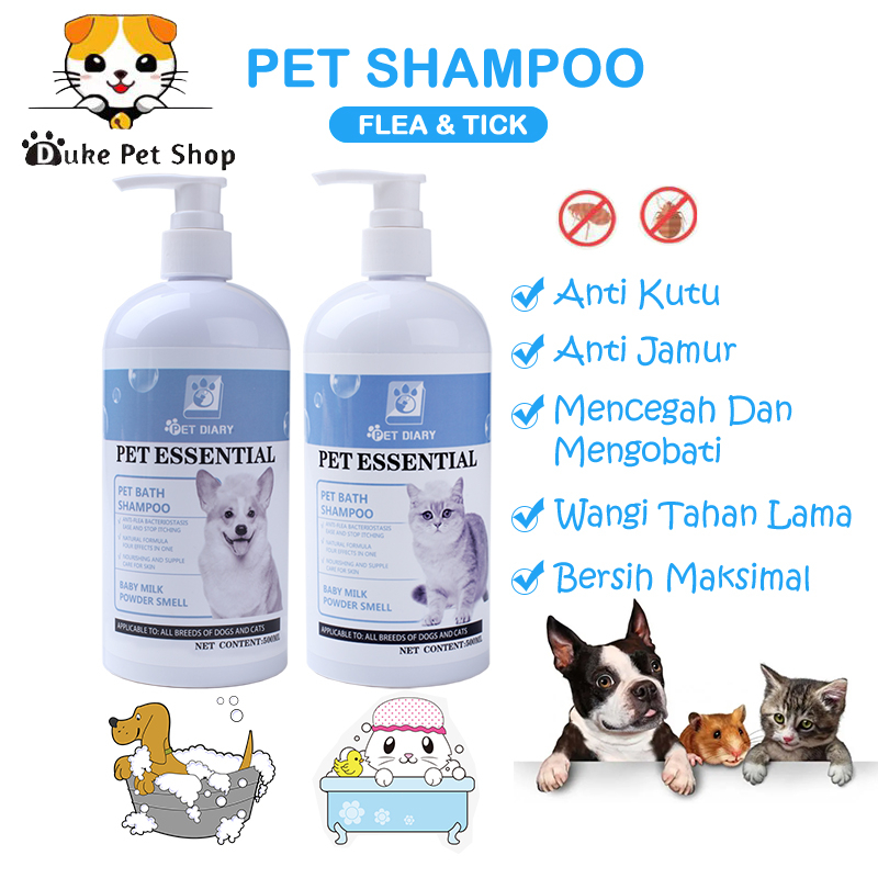 PET DIARY Sampo Kucing Anti Kutu Dan Jamur Shampoo Anjing Anti Rontok Wangi Tahan Lama