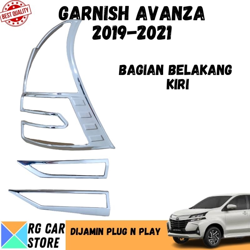 GARNISH AVANZA 2019-2021 CHROME DIJAMIN PNP TINGGAL PASANG BERKUALITAS