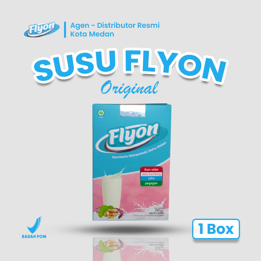 

Susu Flyon ORIGINAL 1 box - Susu Penggemuk Badan Penambah Berat Badan -